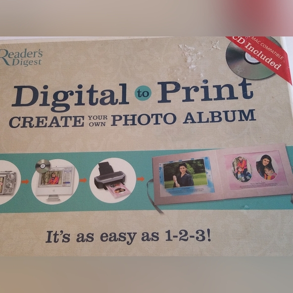 New Sealed Reader's Digest Digital to Print Create Photo Album CD Included - Picture 2 of 6
